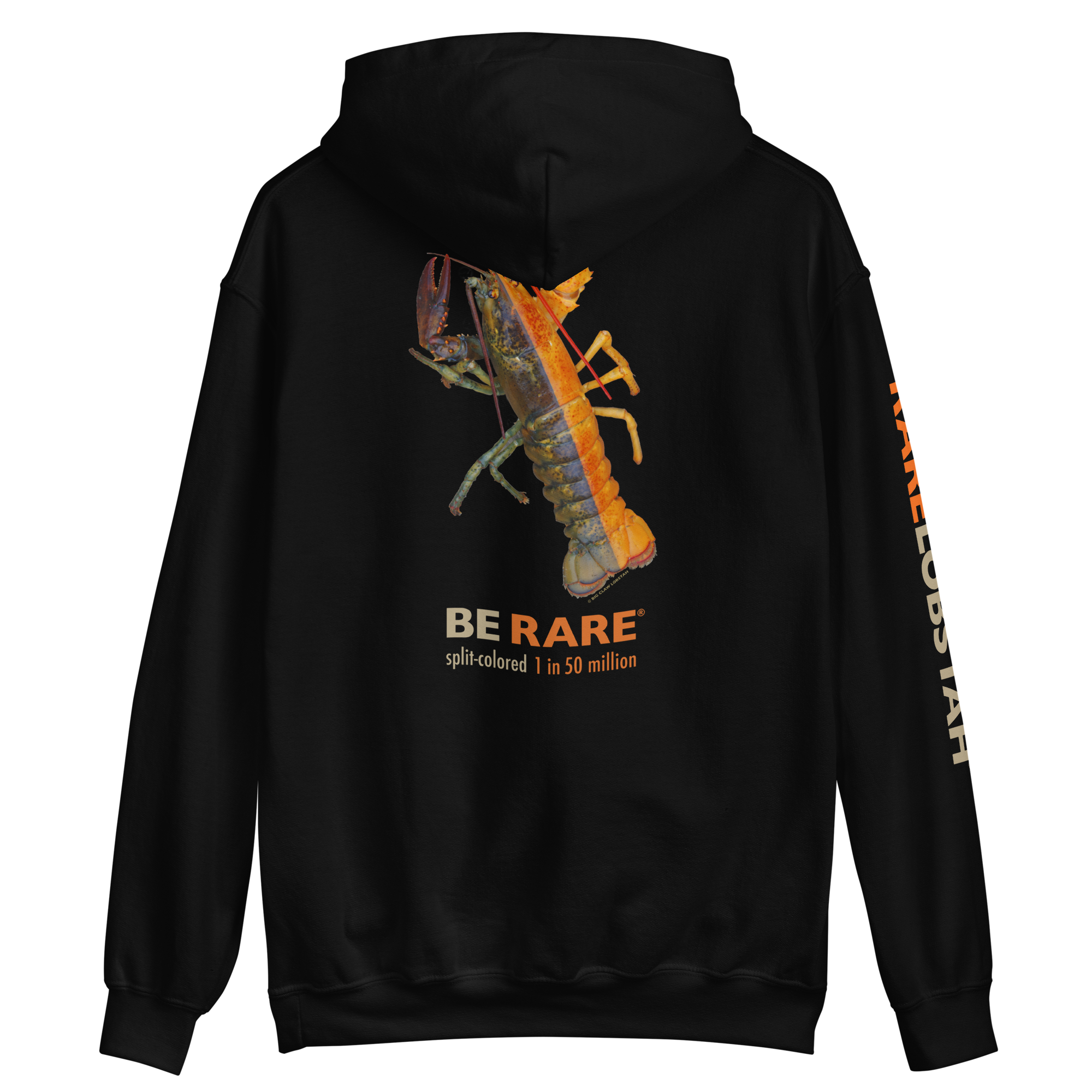 SPLITCOLORED LOBSTAH — Black Hoodie - Image 10