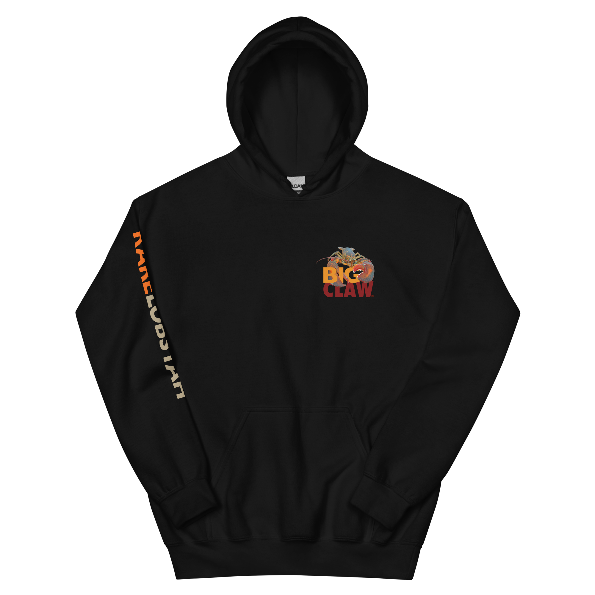 SPLITCOLORED LOBSTAH — Black Hoodie - Image 7