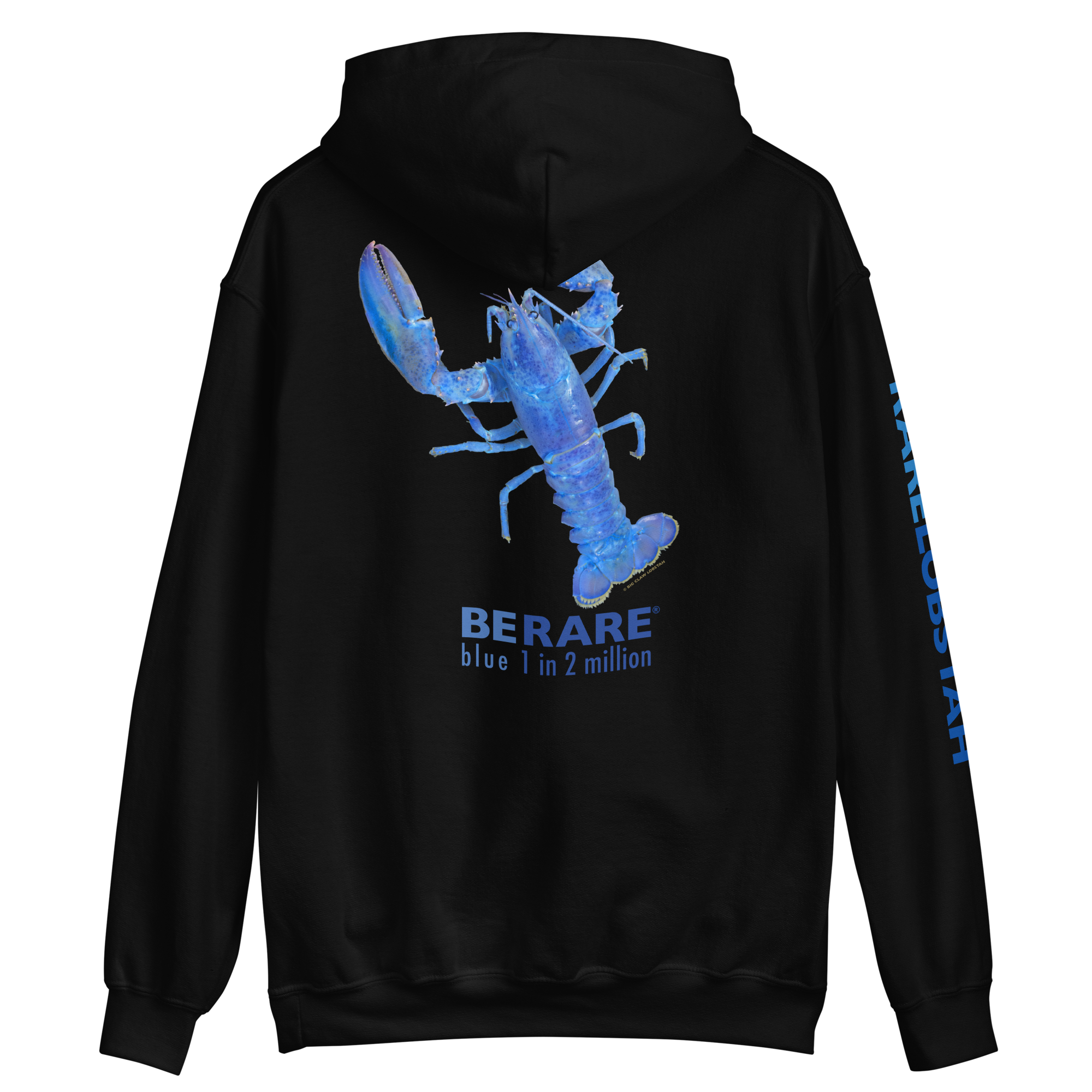 BLUE LOBSTAH — Black Hoodie - Image 8