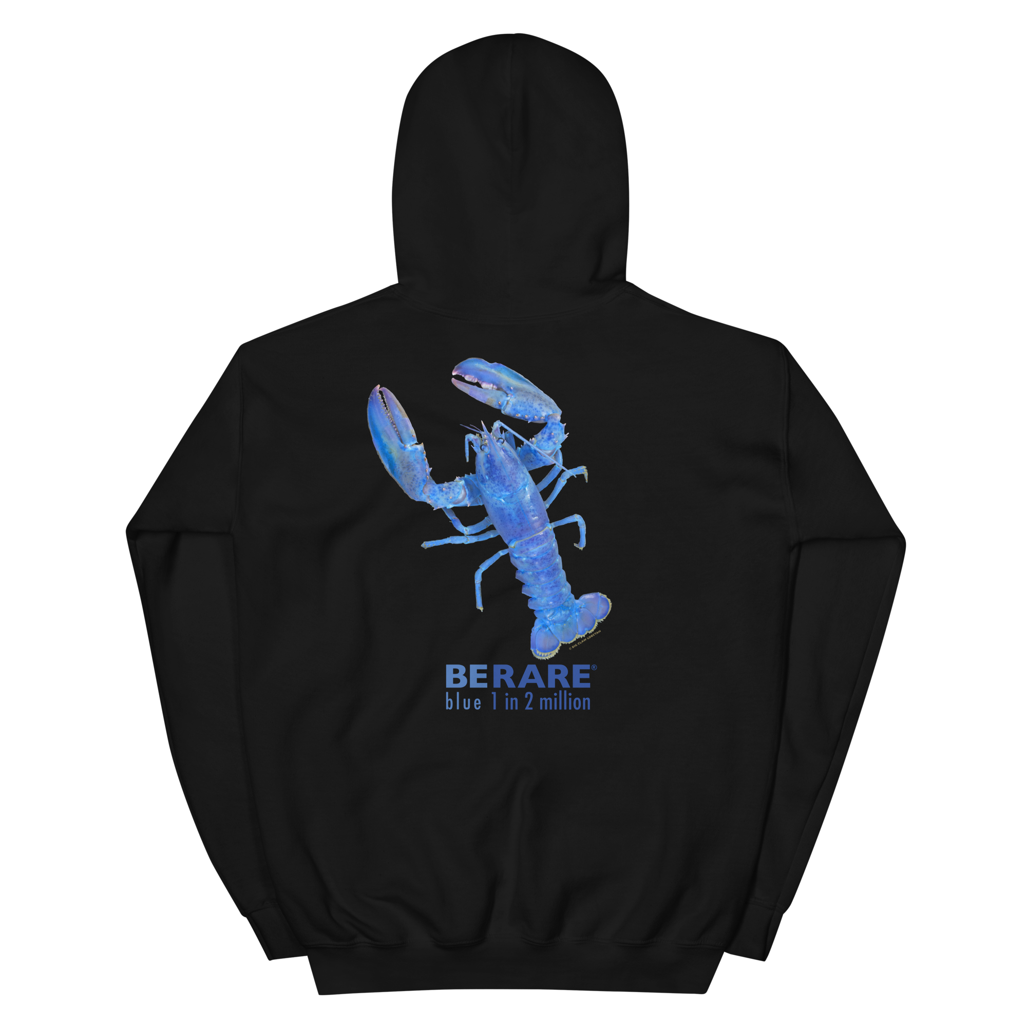 BLUE LOBSTAH — Black Hoodie - Image 7