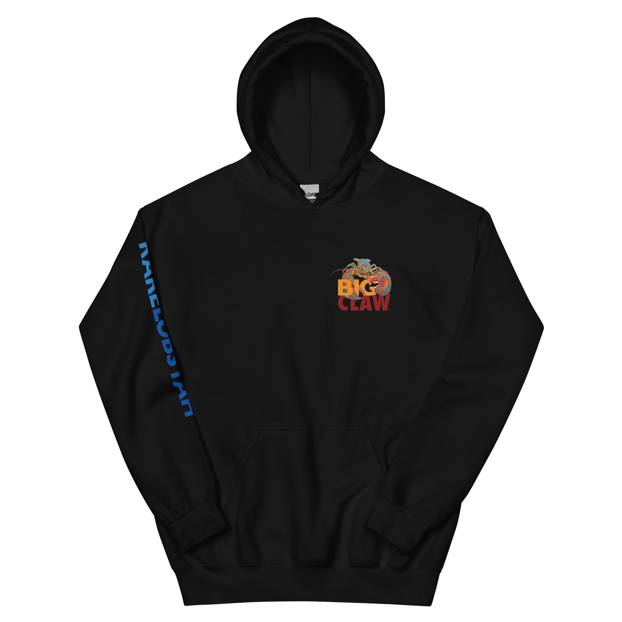 BLUE LOBSTAH — Black Hoodie - Image 4