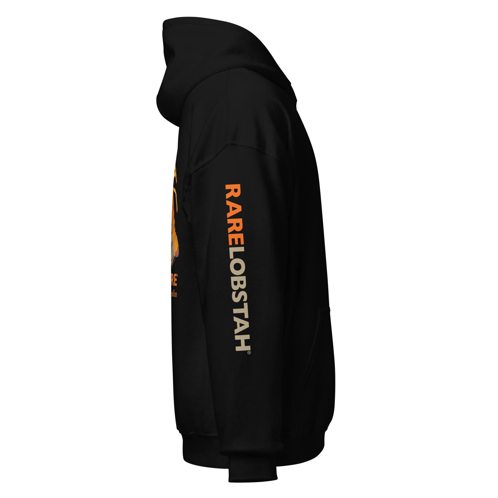 SPLITCOLORED LOBSTAH — Black Hoodie - Image 3