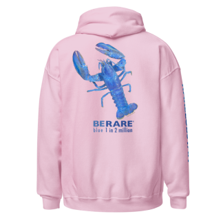 Pink Hoodie Blue Lobster