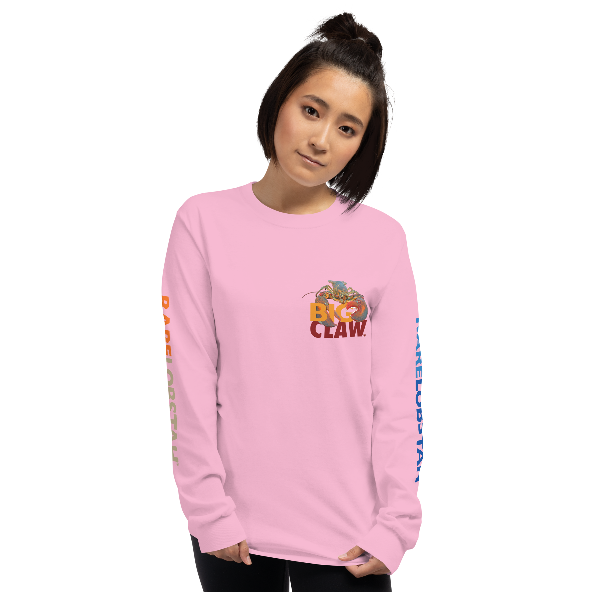BLUE LOBSTAH — Pink Shirt— Long Sleeve - Image 2