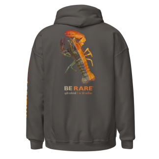 Charcoal Grey H=poodie with Split-Colored Lobseter