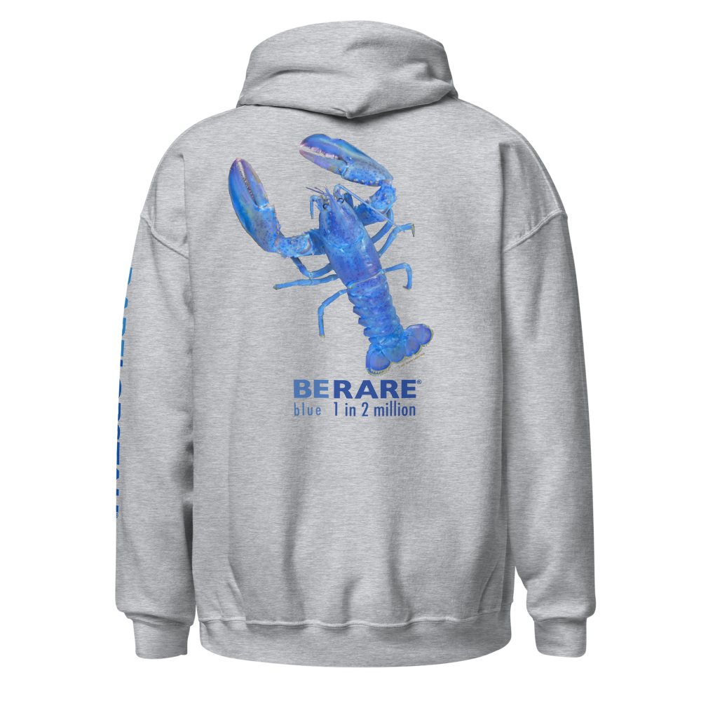 Sport Grey Hoodie with Rare Blue Lobster Photograph