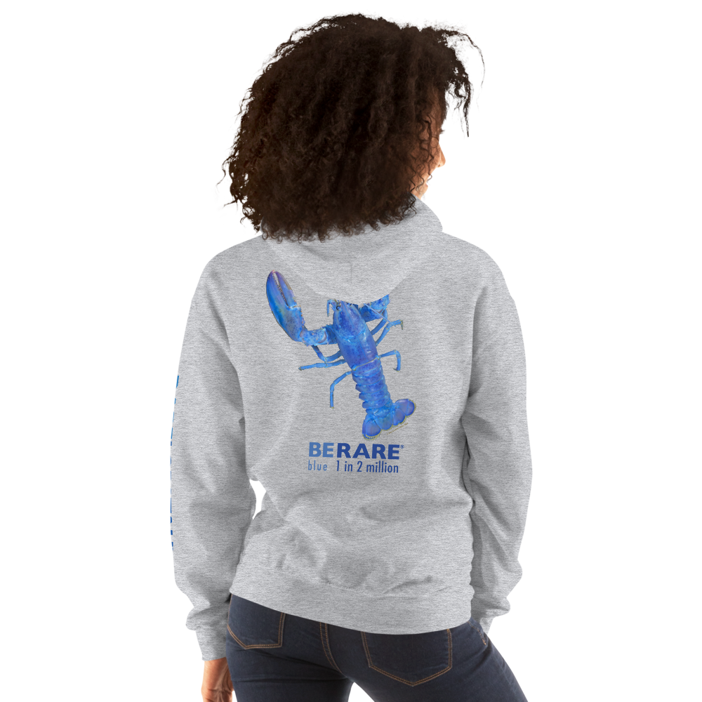 Sport Grey Hoodie with Rare Blue Lobster Photograph