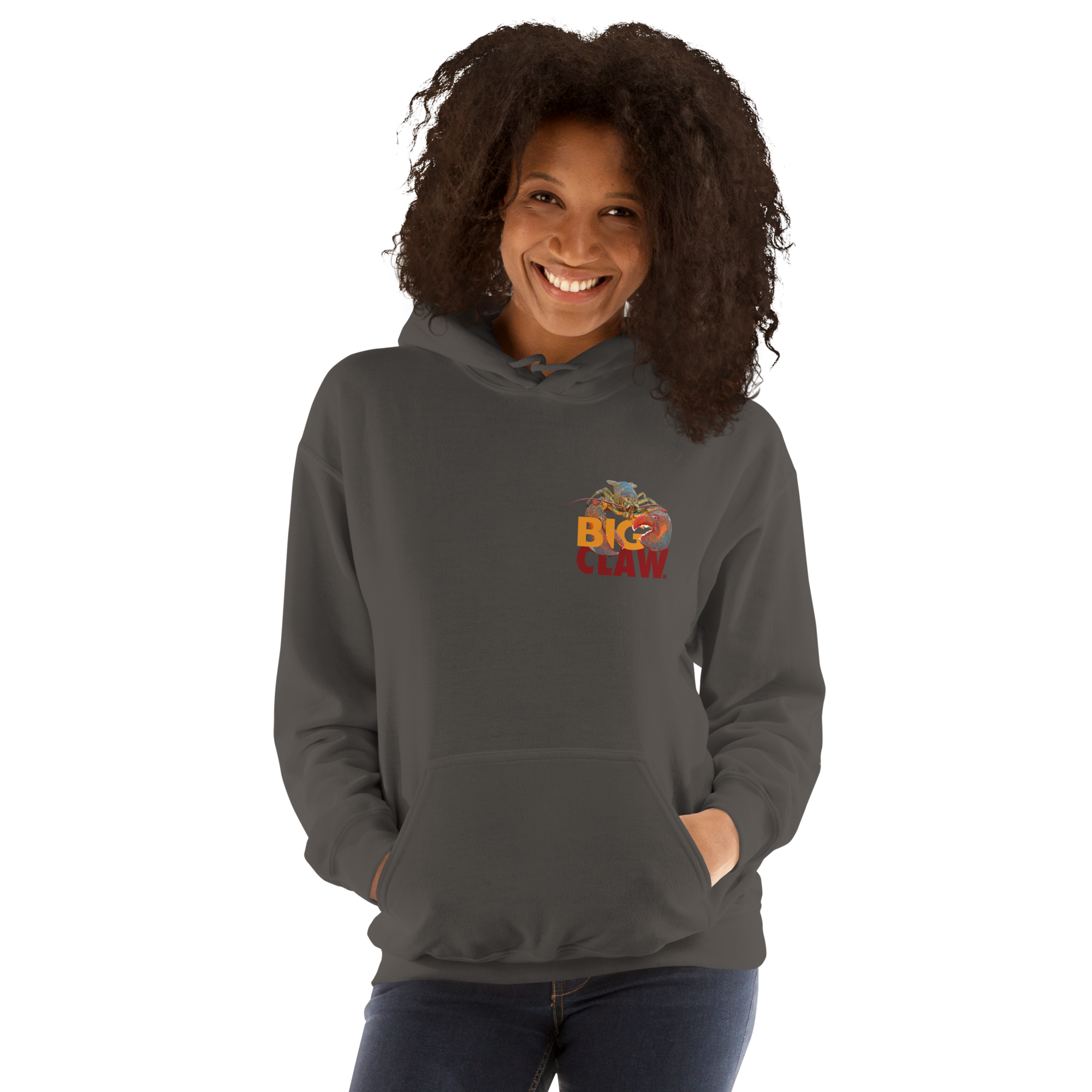 YELLOW LOBSTAH — Charcoal Hoodie - Image 3