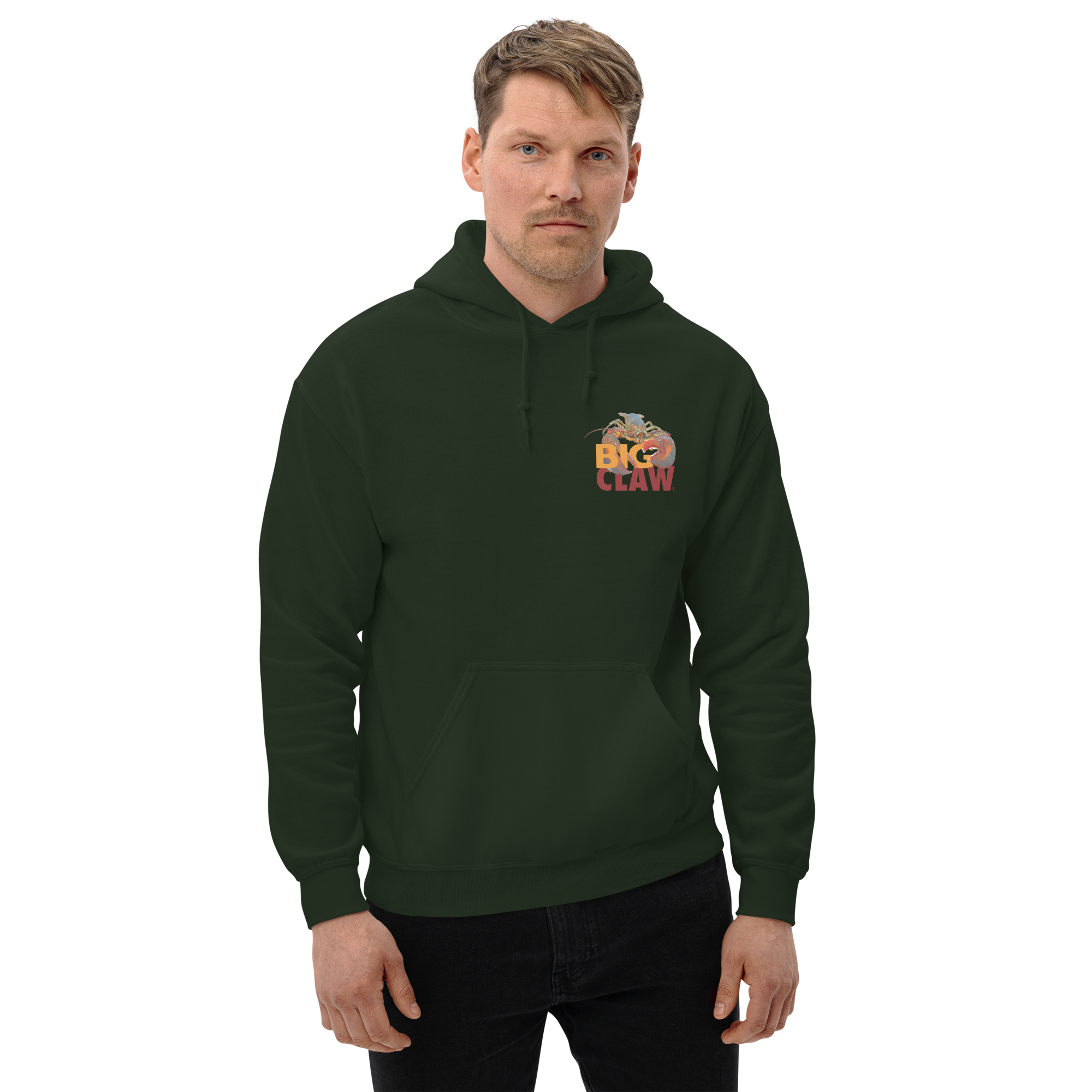 YELLOW LOBSTAH — Forest Green Hoodie - Image 3