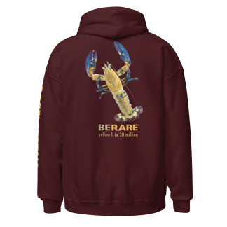 maroon sweatshirt yellow lobster